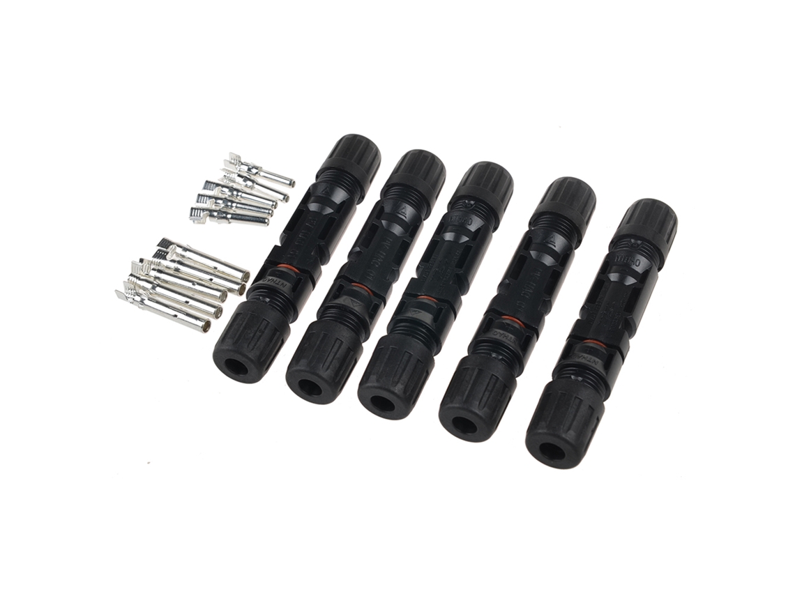 Conectores De Cable Para Paneles Solares Mc4 Macho/hembra Ip67 Doble Sellado 5 Pares