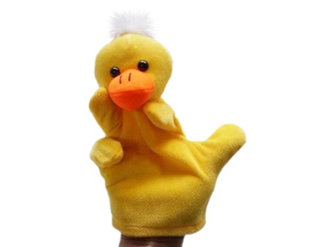 Muñeca de Dedo de Felpa Animal de Marioneta de Mano Grande de 10 Estilos Pato