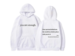 Eres Suficiente Sudadera Con Capucha Unisex Informal De Otoño