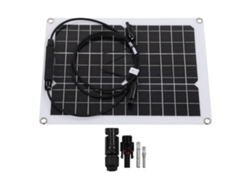2026velora - Panel solar monocristalino flexible de 15 W y 12 V, portátil para cargar baterías de camping, hogar y caravanas.