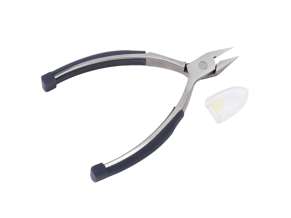 Tijeras grandes y planas de acero inoxidable Rebe para cutículas, ideales para eliminar la piel muerta; herramienta de manicura.