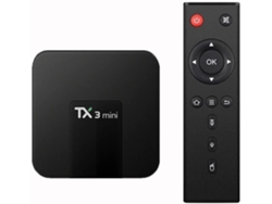 Tx3 Mini Pro Android 10.0 Tv Box Quad Core 2 Gb De Ram 16 Gb De Rom Dual Wifi 2.4g/5.8ghz Bt4.2 3d 4k Ikikso (preto)