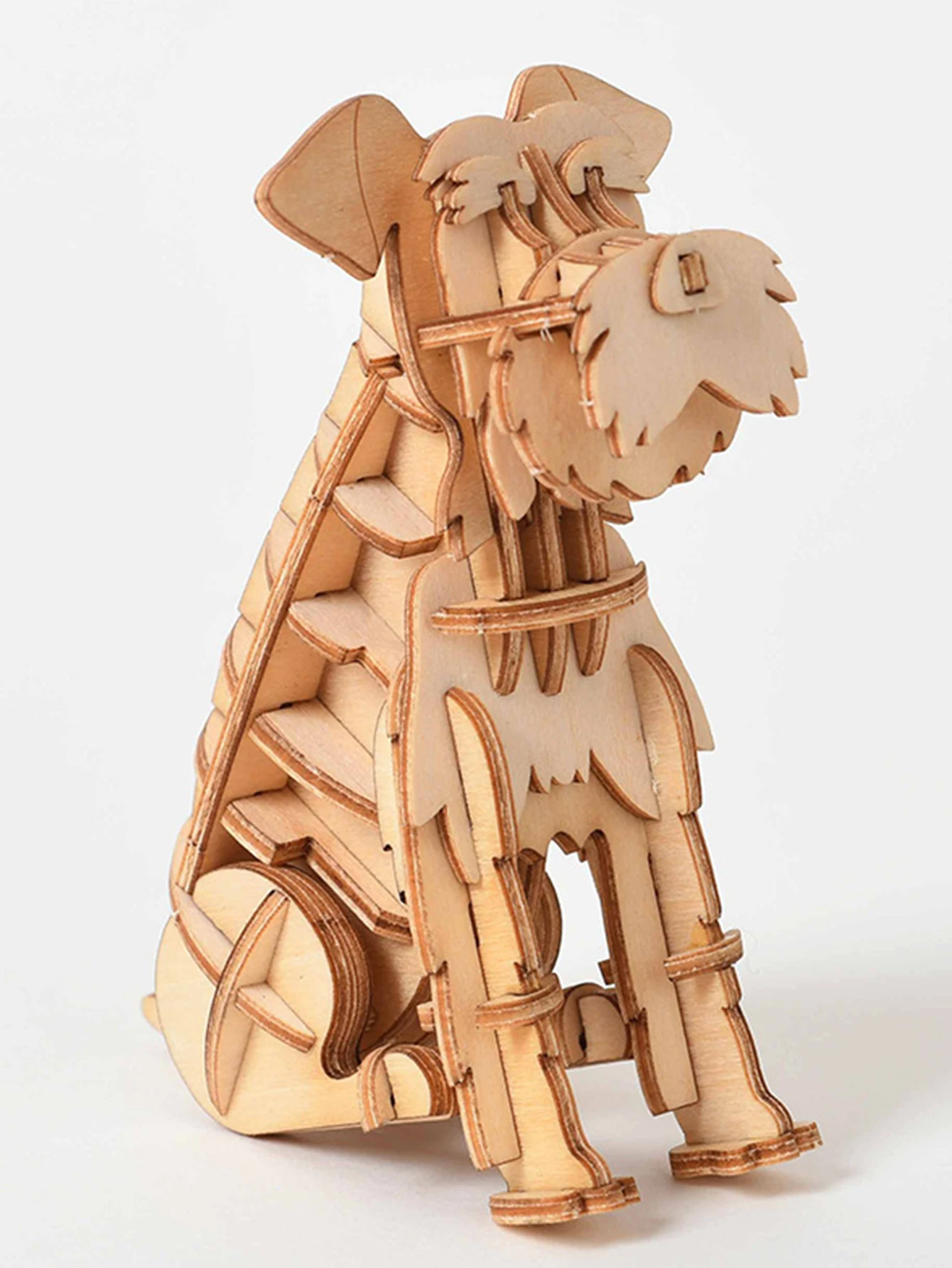 Rompecabezas De Madera 3d Con Forma De Animal, Modelo De Cachorrita Sherina, Juguete Educativo.