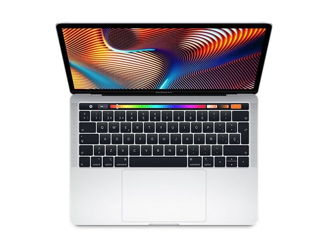 MacBook Pro Pantalla Retina TB APPLE Plata 2018 (13.3'' - Intel Core i5 - RAM: 8 GB - 256 GB SSD - Intel Iris Plus 655)