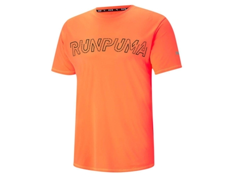 Camiseta de Hombre para Running PUMA Logo Naranja (L)