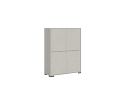 Aparador alto Lumina en cachemira con 4 puertas, 90x35x120 cm