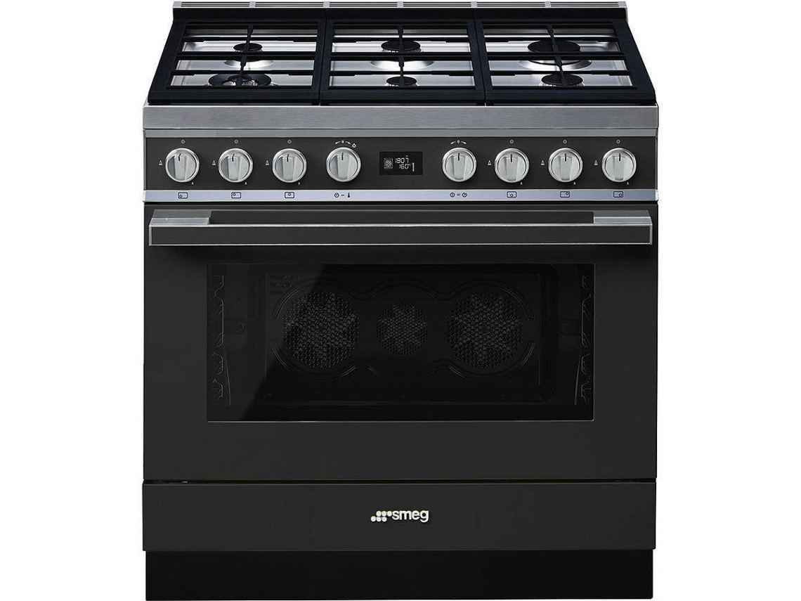 Cocina SMEG CPF9GPAN (115 L - Eléctrico y Gas Natural - Negro)