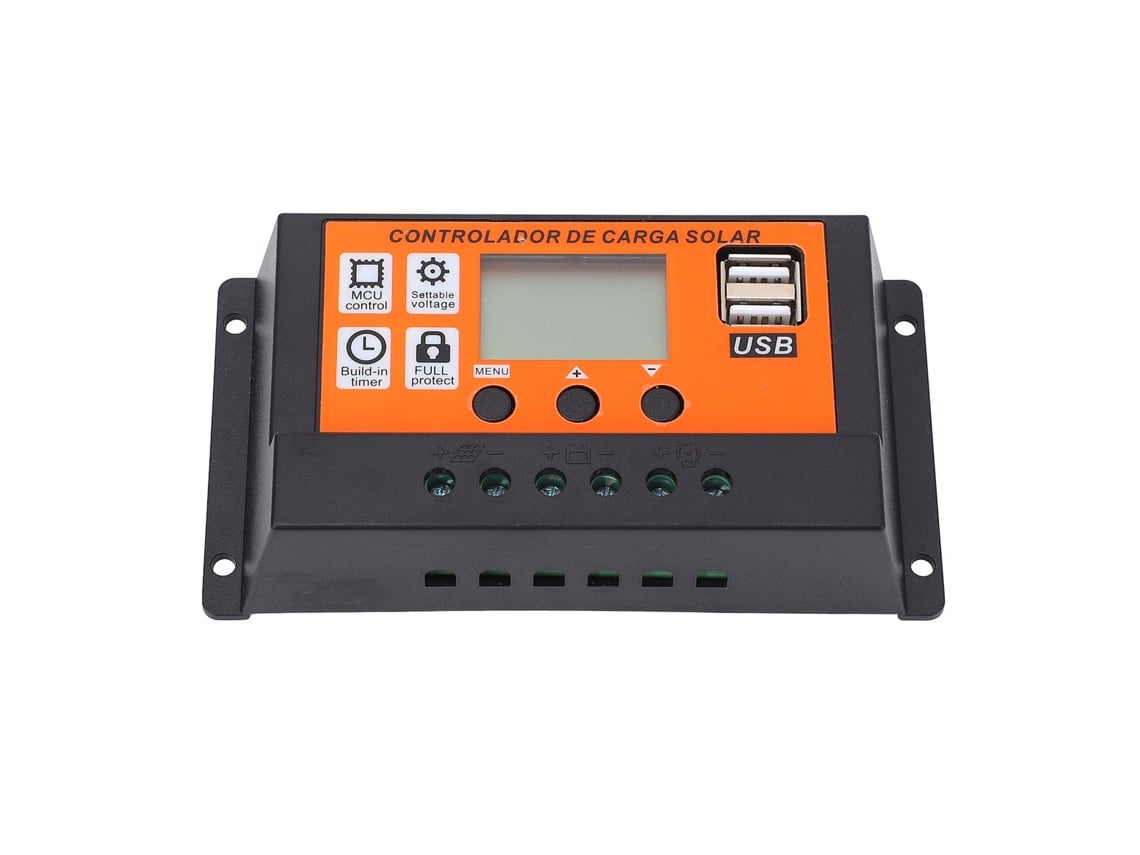 Controlador De Carga Solar Pwm Autoadaptativo De 12 V/24 V Y 80 A Con Salida Usb De 5 V Y 2 A Para Sistemas De Energía Solar.