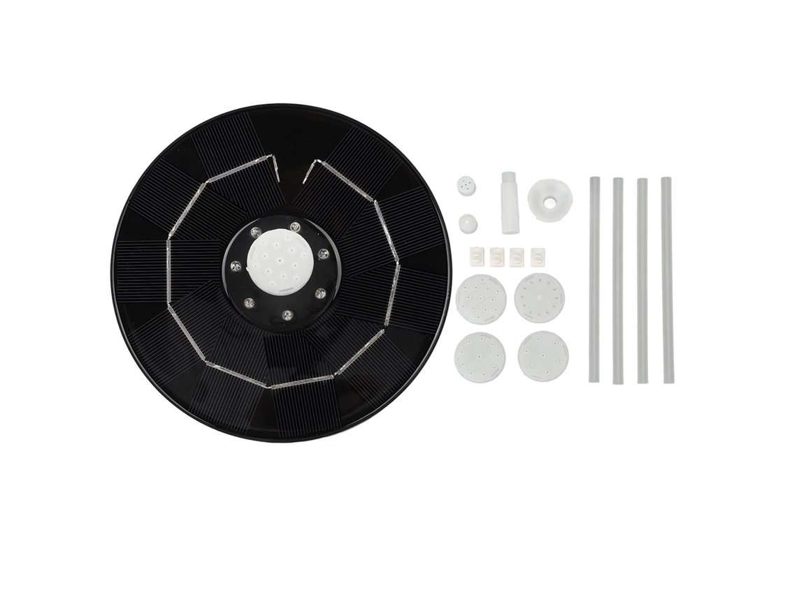 Fuente De Baño Para Aves Solar 3.5w Con Bombilla Led Rgb, Bomba Solar Para Jardín, Piscina Pequeña, Acuario Al Aire Libre