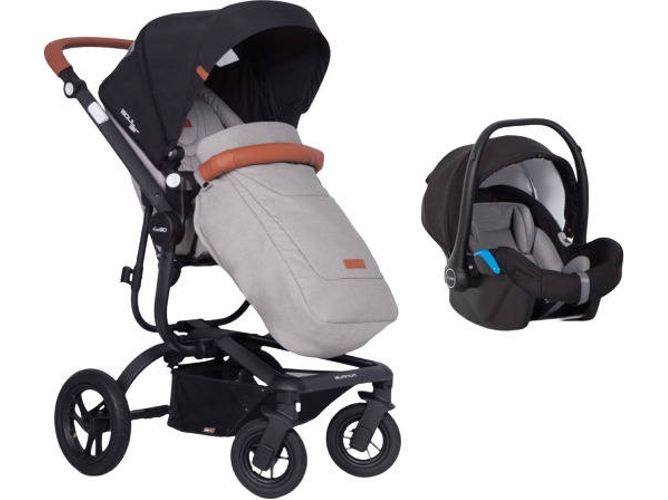 Carrito de Bebé Individual EASYGO Soul Air + Starter 0+ Isofix Ready Gris Fox