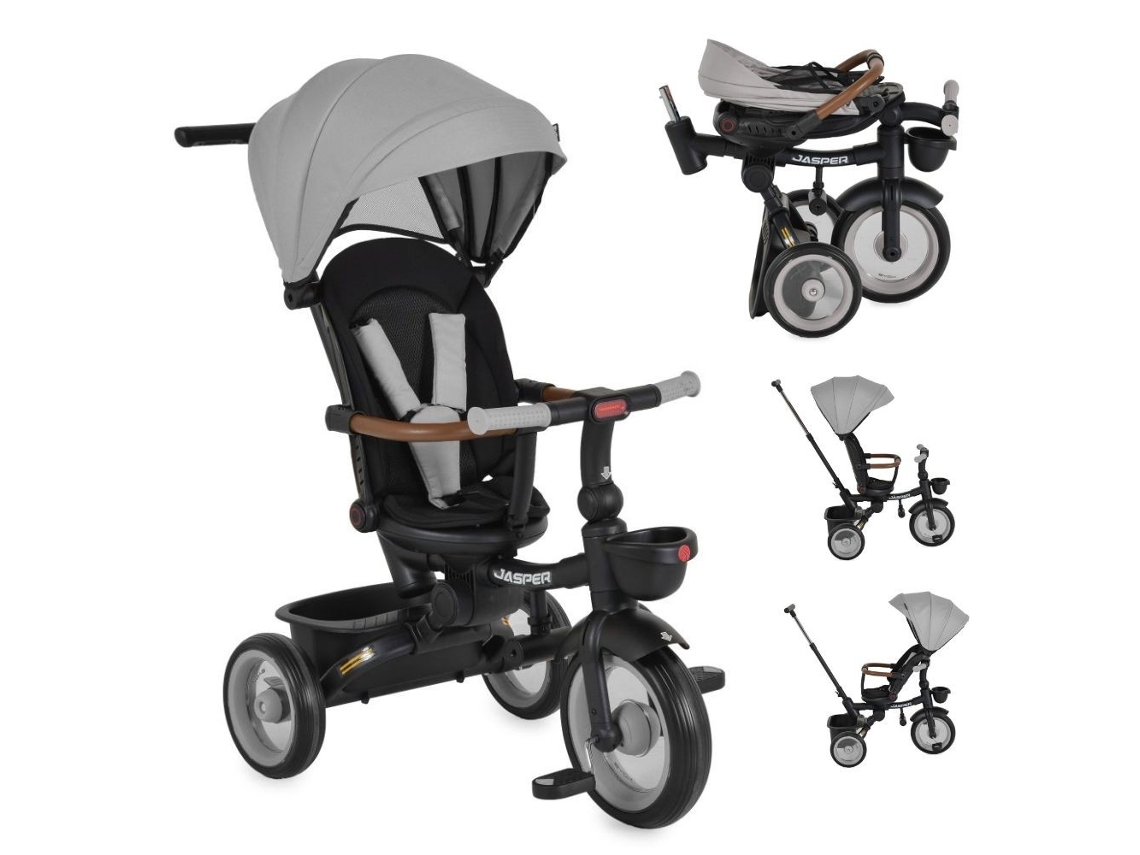 Triciclo Plegable Jasper De Byox – Desde 10 Meses Hasta 25 Kg - Grey