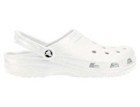 Zuecos CROCS Classic Clog Mujer (41-42 - Blanco)
