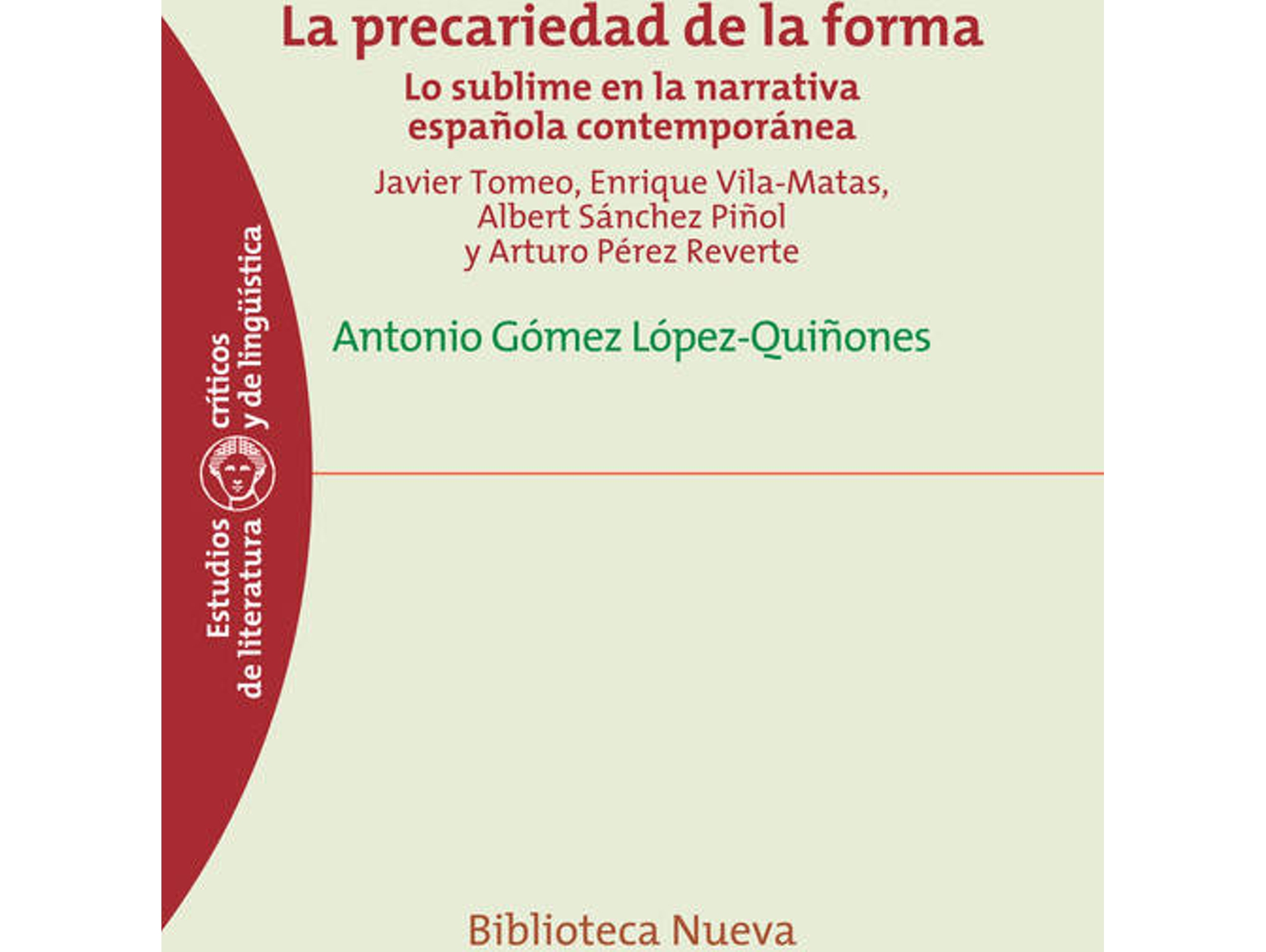 Libro Precariedad De La Forma,La de Antonio Gomez Lopez-Qui?Ones (Español)