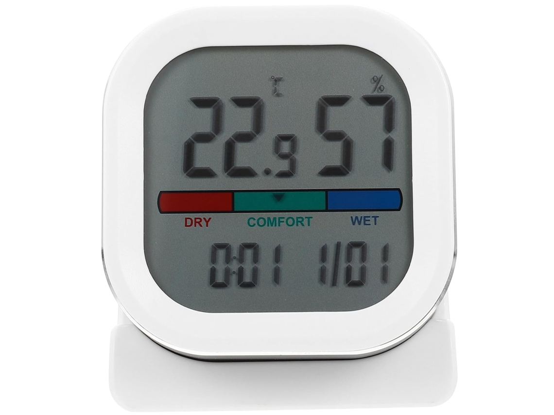 Termómetro E Higrómetro Digital Inoomp Para Medir La Humedad Y La Temperatura Ambiente, Con Pantalla Grande, Para