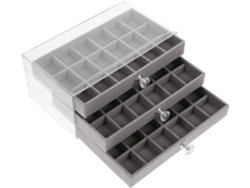 Organizador De Joyas Con Cajón Para Guardar Collares, Pendientes, Anillos Y