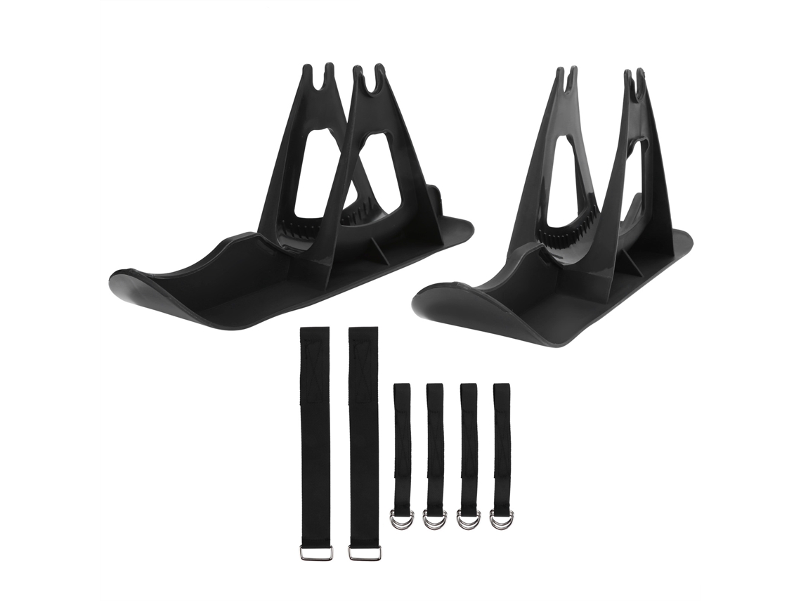 Monopatín infantil Skies Primerox, con soporte para aparcamiento, para nieve, negro.
