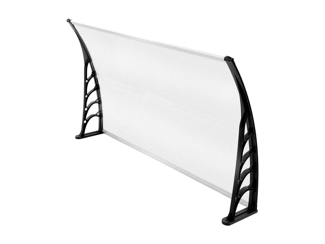 Funda para puerta, material resistente, fácil instalación, transparente y negra.