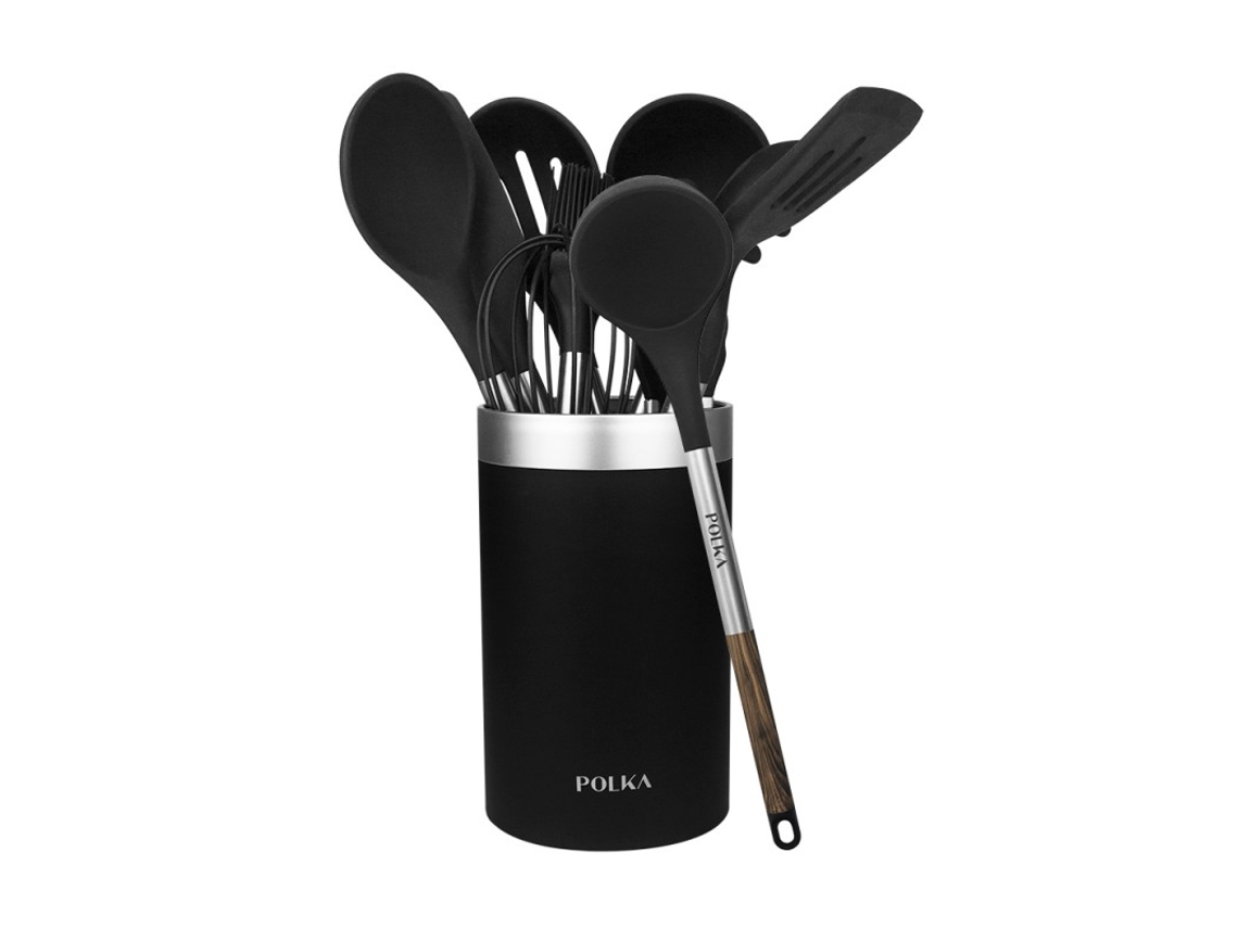 Juego De Utensilios De Cocina Cecotec Polka Exclusive Wood & Rock