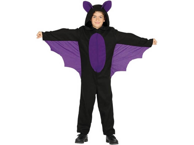 Disfraz de Niño DISFRAZZES Murciélago Morado (Talla: 10 a 12 años)