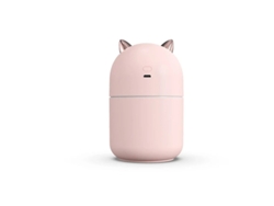 Humidificador portátil de 300 ml con vapor frío, luz nocturna y apagado automático Bestvite rosa