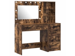 Mesa De Tocador | Mesa De Vestidor Marrón 78.5 X 41 X 135 Cm Madera Contrachapada
