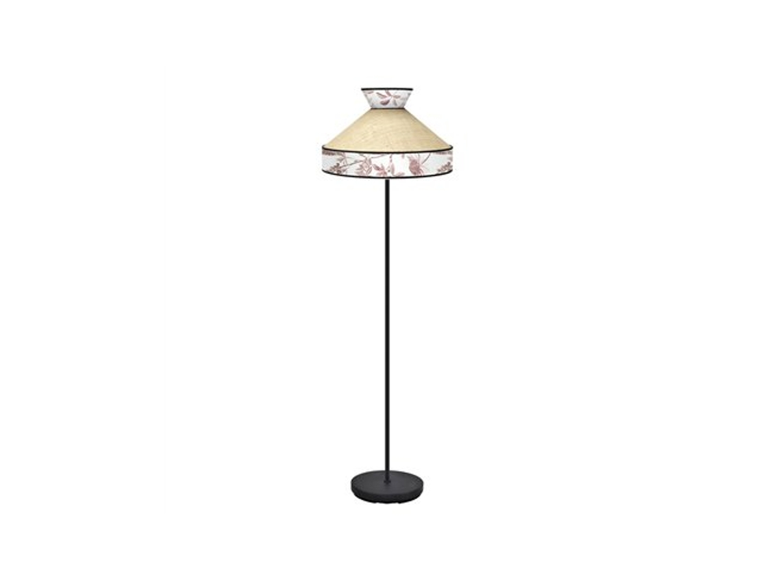 Lámpara de pie Constantinopla para salón Ø40x156cm 1xe27 Beige y Rojo Fabrilamp (bombilla no incluida)