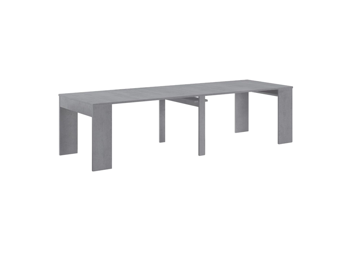 Mesa consola extensible Épsilon Gris cemento 90 x 75 x 49 cm