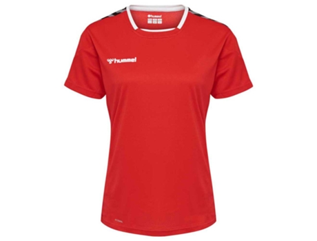 Camiseta de Mujer para Fútbol HUMMEL Authentic Poly Rojo (S)