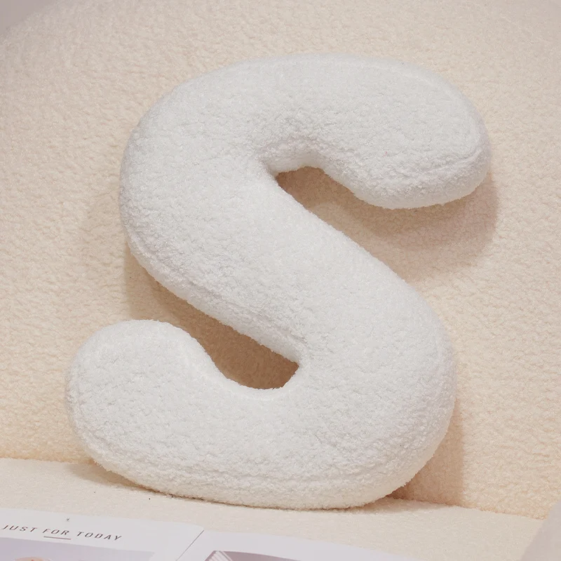 (s) Cómoda Almohada Con El Alfabeto Inglés, Cojín Para Sofá, Juguete De Peluche