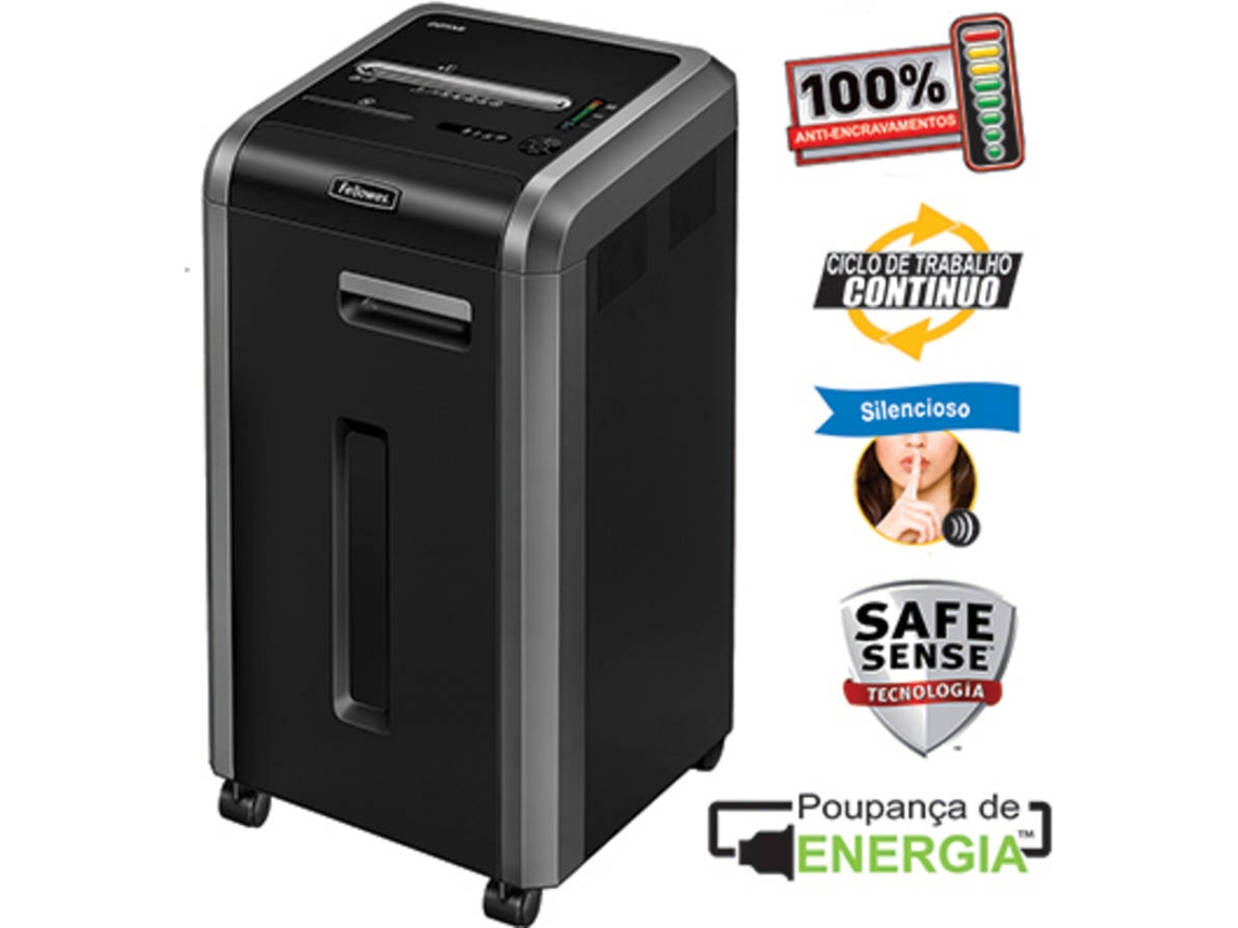 Destructor FELLOWES 225CI partículas 60 ltr cesta (até 24 Hojas - Negro)