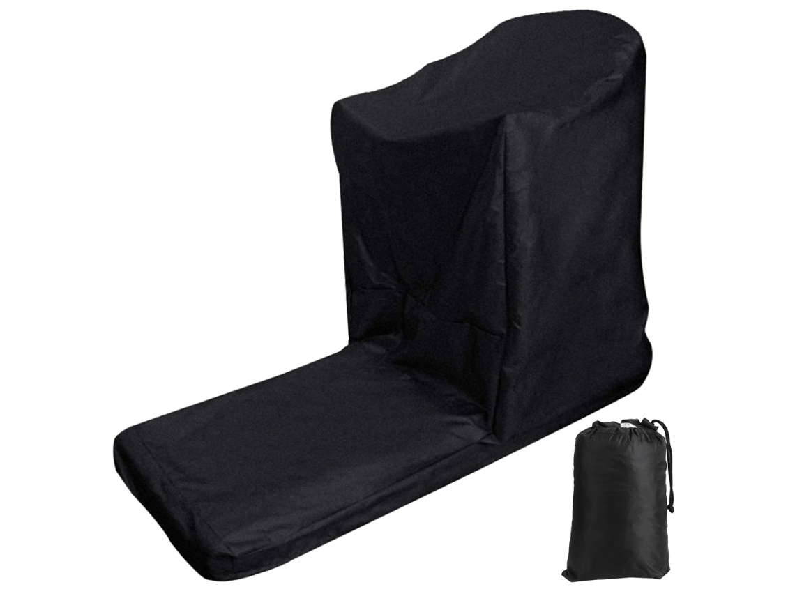 Funda protectora para cinta de correr en forma de L, color negro, resistente al agua y al polvo, para uso en interiores y exteriores.