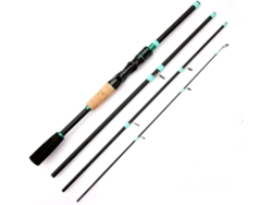 Caña De Pescar Mar, Con Fija, Spinning Y Casting, 4 Secciones Fibra Carbono, 1,65 M/1,8 M/2,10 M, Para Río,...