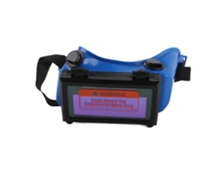 Gafas de soldar con oscurecimiento automático, protección UV, ajustables, azules | Sin marca