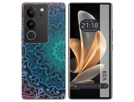 Funda Diseño Mandala para Vivo V29 5G TUMUNDOSMARTPHONE Silicona Multicolor