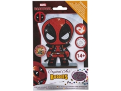 Kit de pintura de diamantes - Marvel - Figura de Deadpool - 11 x 8 cm - DIY Crystal Art