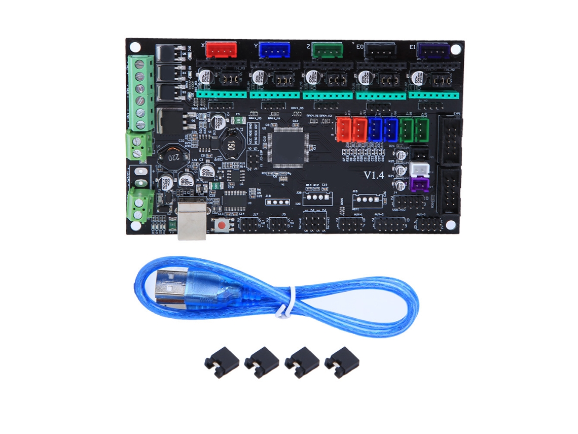 Placa mãe Controladora Mks Gen V1.4 Ramps1.4 para Impressora 3d 20x10x14cm 215g