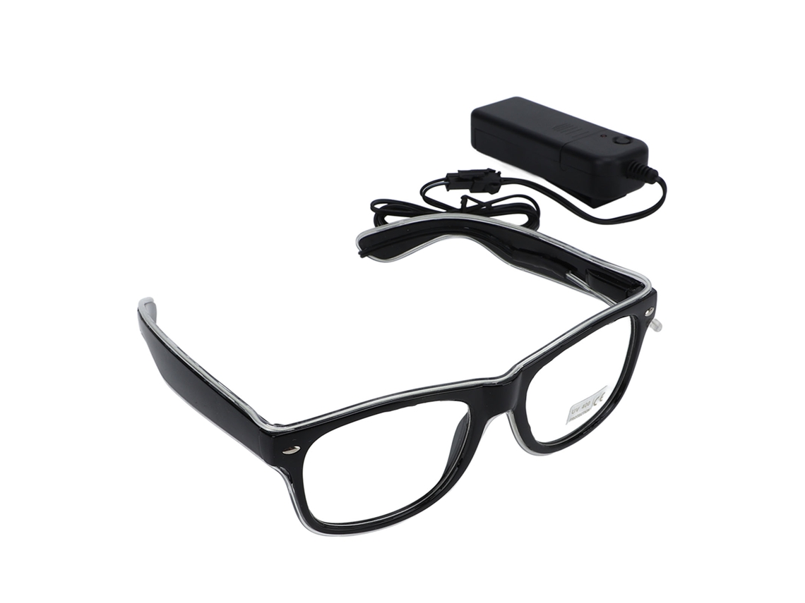 2026-gafas Luminosas El Con 3 Modos De Luz Led Para Festivales Y Clubs Nocturnos Azul Claro