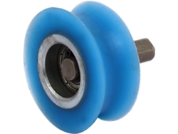 Rodillo De Presión De Silicona Con Ranura En U De 50 Mm X 20 Con Rueda, Color Azul