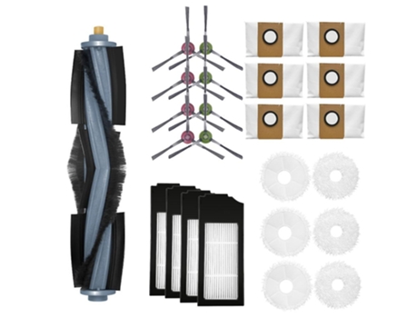 Saco de pó para ecovacs deebot x1 omni turbo parts kit de escova principal hepa