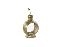 Farola Metal Cristal Dorado 34x20x46cm