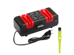 Afilador de cuchillos eléctrico profesional, afiladores de corte automático multifuncionales con bisel de 15 grados, ranuras finas y crudas