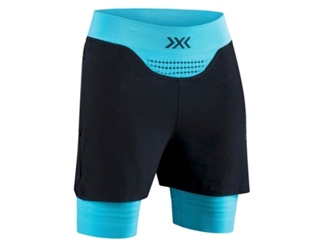 Calção X-BIONIC Shorts Effector 4d Running Streamlite Azul M Mulher