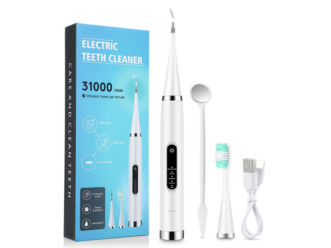 Equipo Blanqueamiento Bucal Blanco, Quita Placa Y Sarro, Cinco Potencias Adaptables Para Dientes Sensibles.