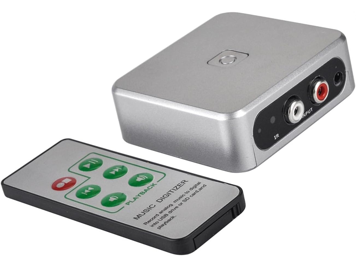 Digitalizador De 3,5 Mm, Convertidor De Reproductor De Vcd A Formato Mp3 Para Unidad Usb, Control Remoto.