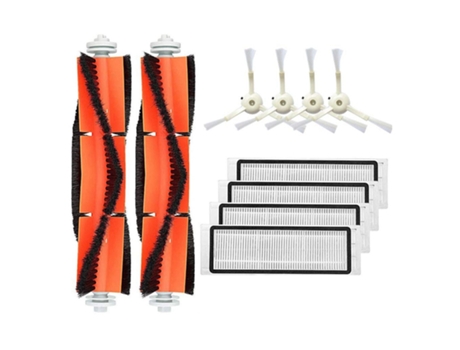 Kit de accesorios para Xiaomi Mijia Roborock S5 C10 Xiaomi Mi 1St& 2Nd con 4 filtros Hepa, 2 cepillos principales, 4 cepillos laterales
