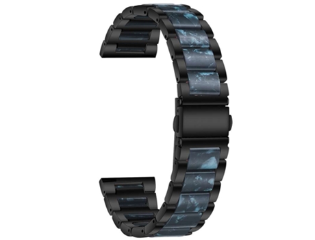 Correa Acero Inoxidável + Resina Safira para Garmin Forerunner 255