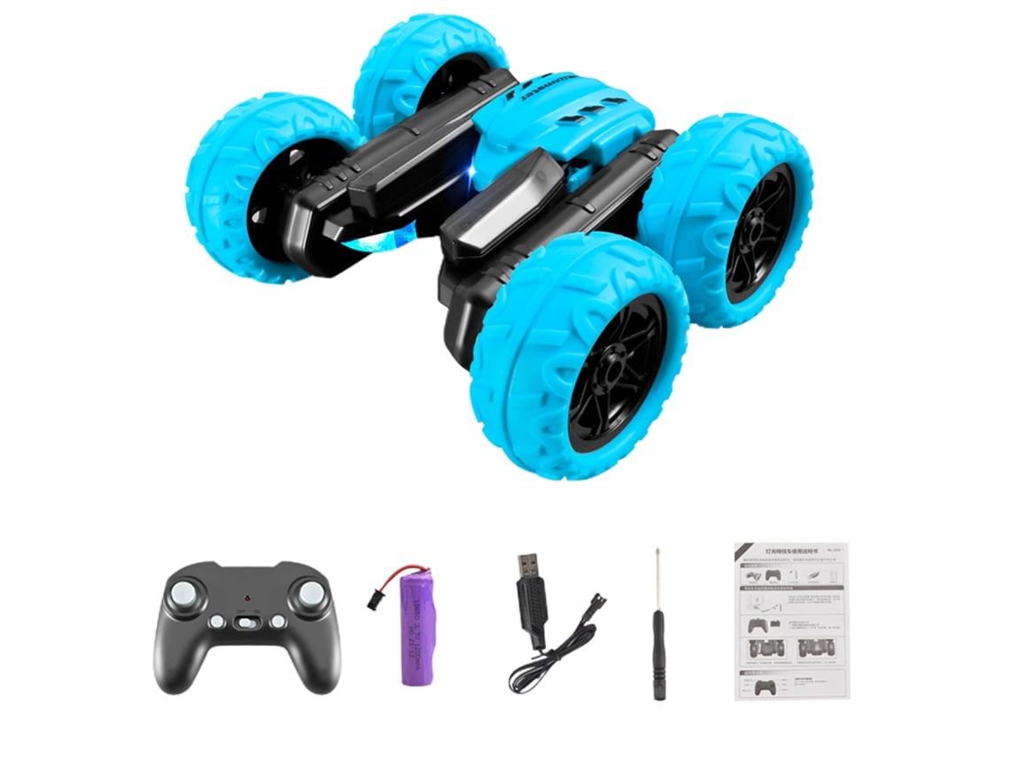 Bj-carro De Controle Remoto Stunt Car 2.4 Ghz, Carro Rc De Duas Faces Com Luzes Led, Presente Para Meninos E Meninas