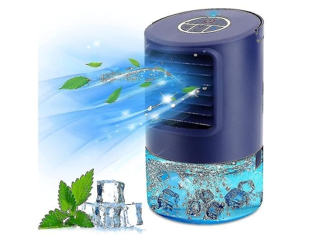Mini Air Cooler, Air Conditioner Fan, Portable 4 In 1 Air Circulator, Humidifier, 3 Speed Misting Fan, 7 Led Night Light And Timer, For Home & Off