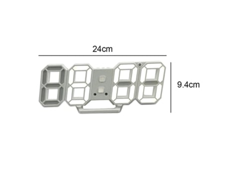 Reloj digital 3D LED despertador reloj de pared digital reloj estéreo