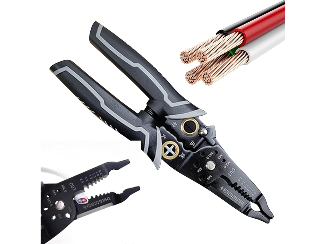 Pelacables Eléctricos, Herramienta Multifuncional Para Pelar Cables - Alicates De Electricista Para Cableado